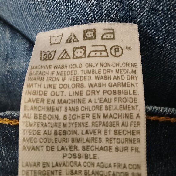 Levis 515 Jeans 16 Long Curvy Boot Cut Western Pockets Mid Rise Blue Denim - Picture 10 of 10